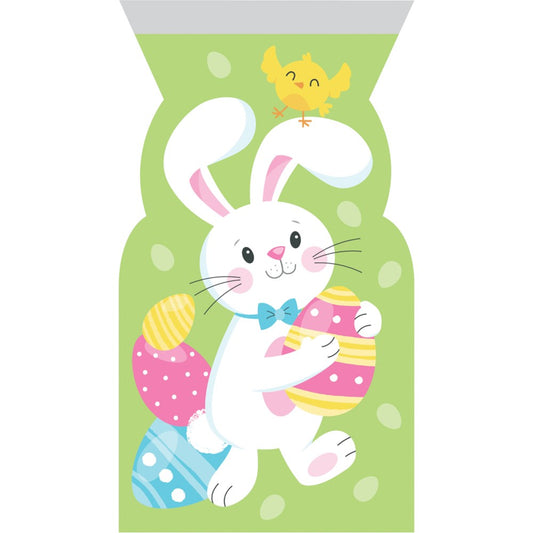 Easter Decor Cello Bag Zipper Easter Bunny 12ct