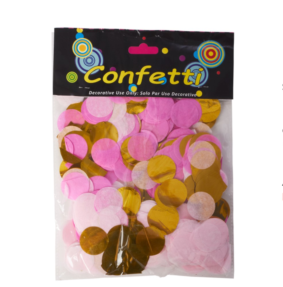Mixed Confetti 1in 30g-bag - Pink