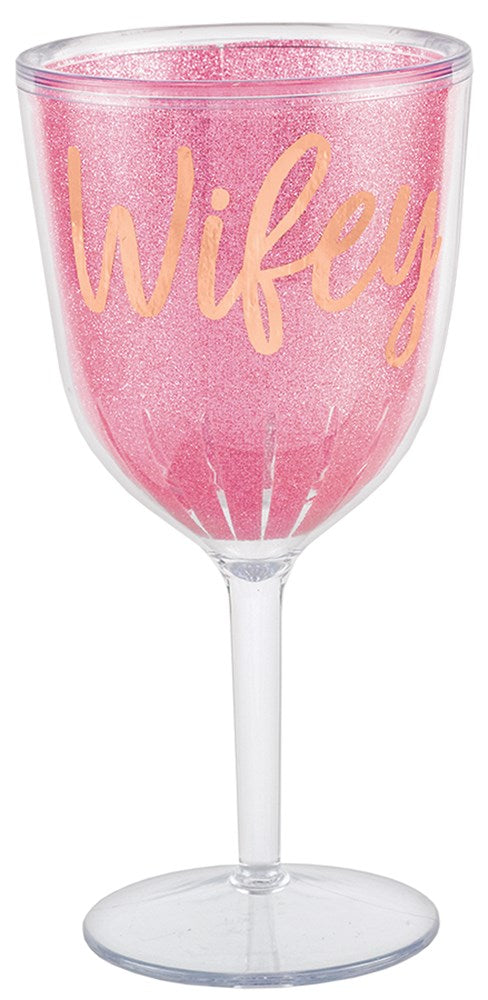 Blush Wedding Wine Goblet