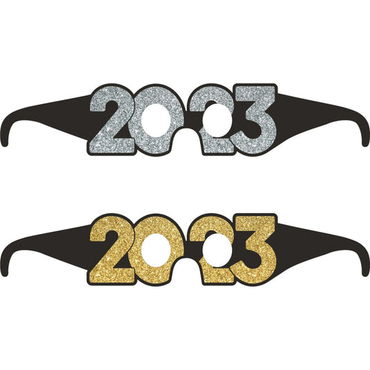 New Years Decor 2023 Paper Glasses 6ct