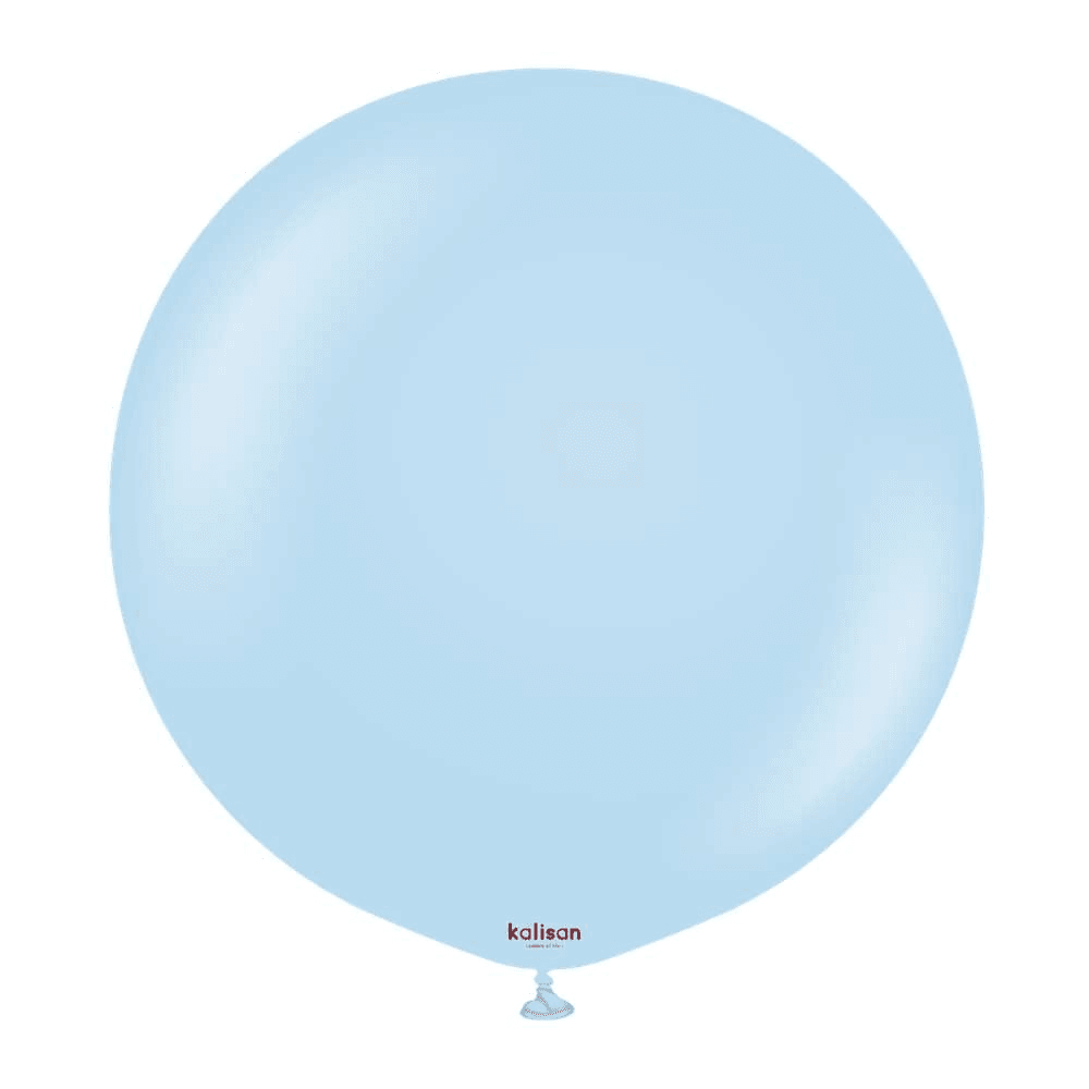 36 inch Kalisan Macaron Blue Latex Balloons 2ct - Toy World Inc