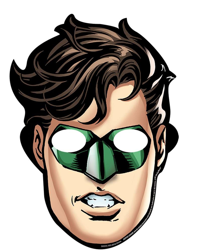 Máscaras de papel de la Liga de la Justicia 8ct