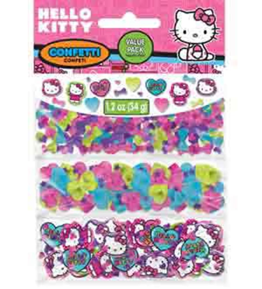 Confeti arcoíris de Hello Kitty