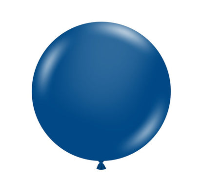 Globos de látex azul zafiro de cristal Tuftex de 36 pulgadas, 1 unidad