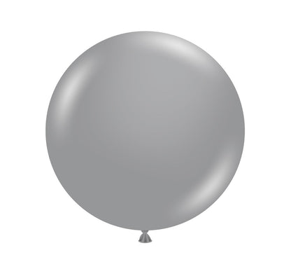 Tuftex Metallic Silver 36 inch Latex Balloons 1ct
