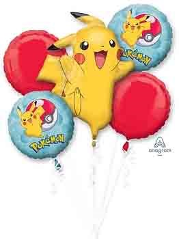 Anagram Pokemon Foil Balloon Bouquet 5ct