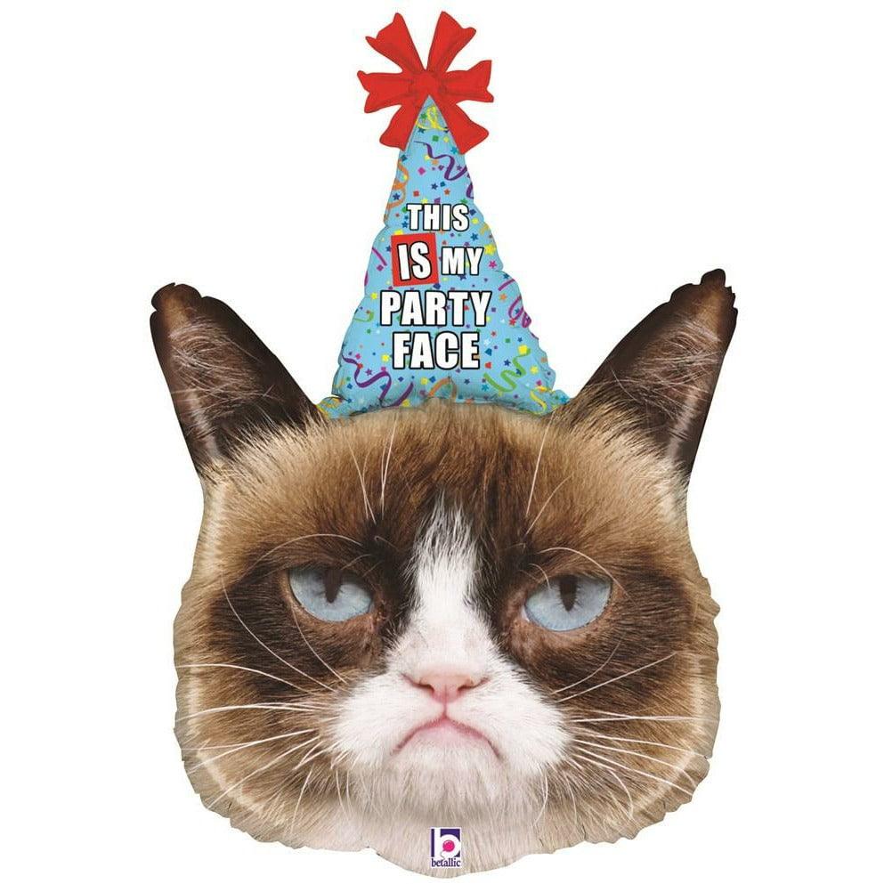 36in GRUMPY CAT PARTY FACE SHP-PK - Toy World Inc