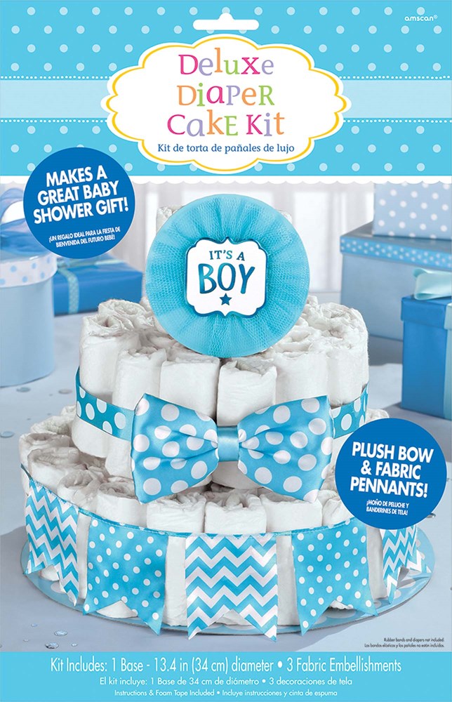 Baby Shower Diaper Cake Deco Kit - Boy