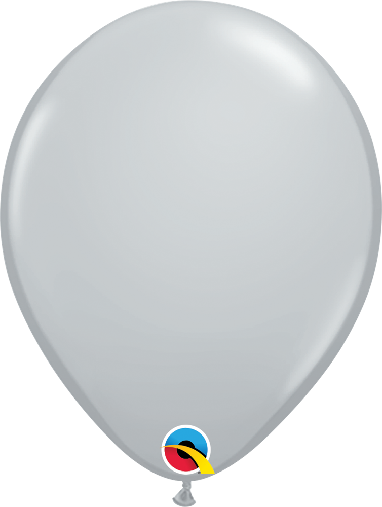 11 inch Qualatex Fashion Gray Latex Balloons ct