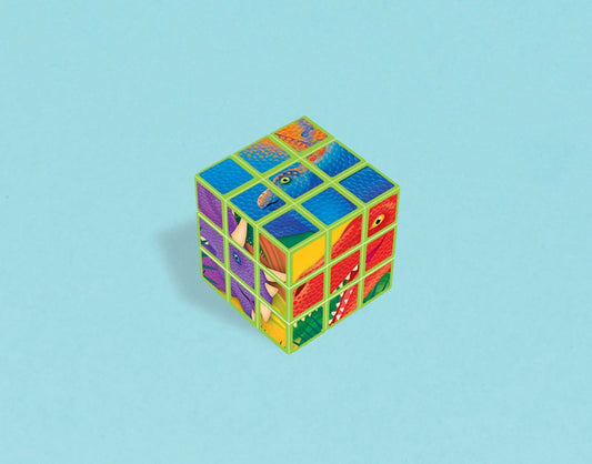 Dinosaur Puzzle Cube 6ct