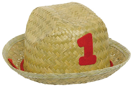 Sombrero de paja de cumpleaños de corral