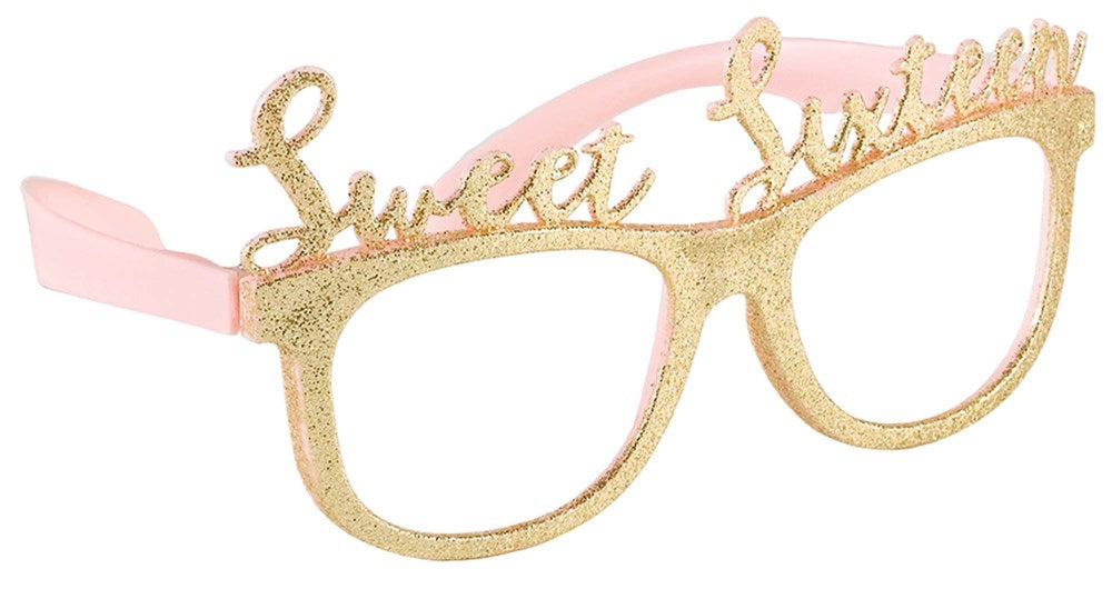 Glasses Glitter Sixteen Blush 6ct