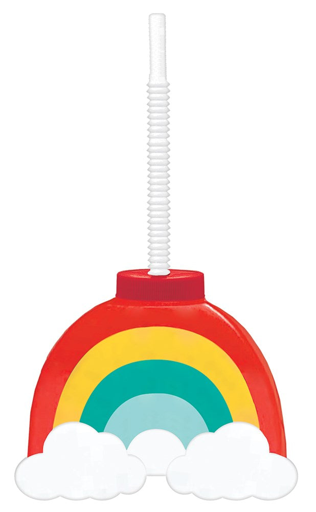 Retro Rainbow Sippy Cup