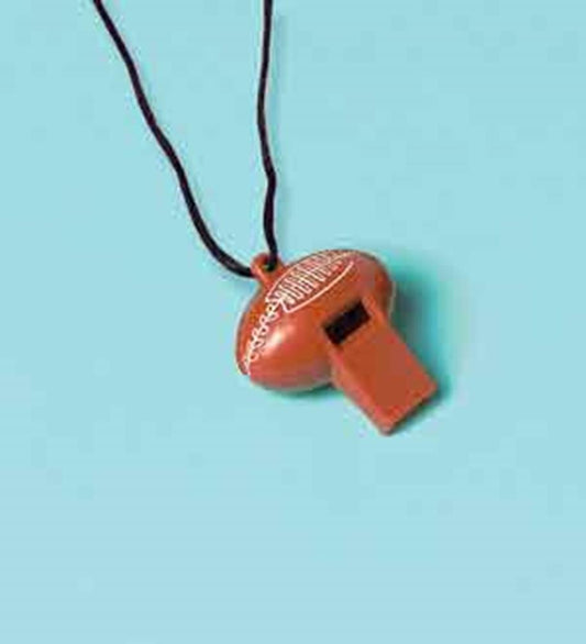 Football Whistle Favor 12ct