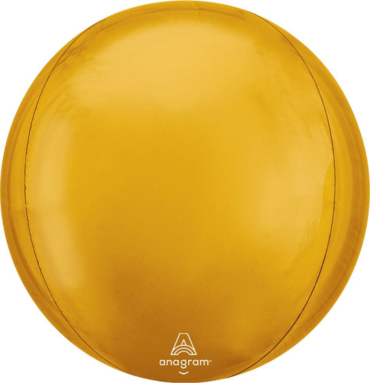 Anagram Gold Orbz 21 inch Foil Balloon 1ct