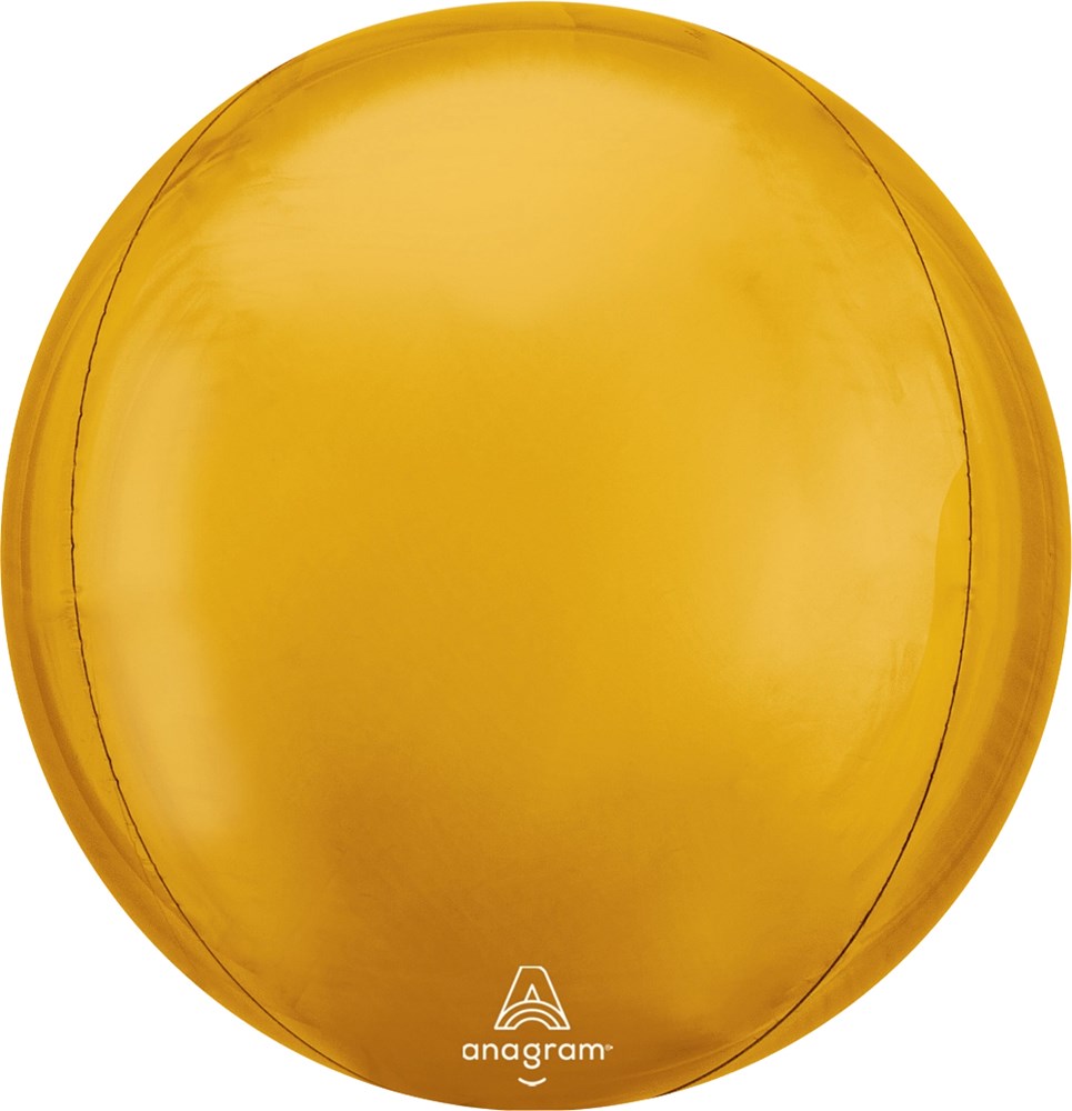Anagram Gold Orbz 21 inch Foil Balloon 1ct