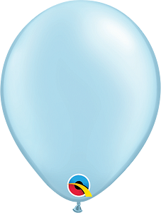 Qualatex 11 Inch Pearl Light Blue Latex Balloon 25ct