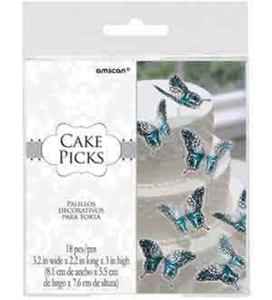 Bridal Butterfly Cake Pick
