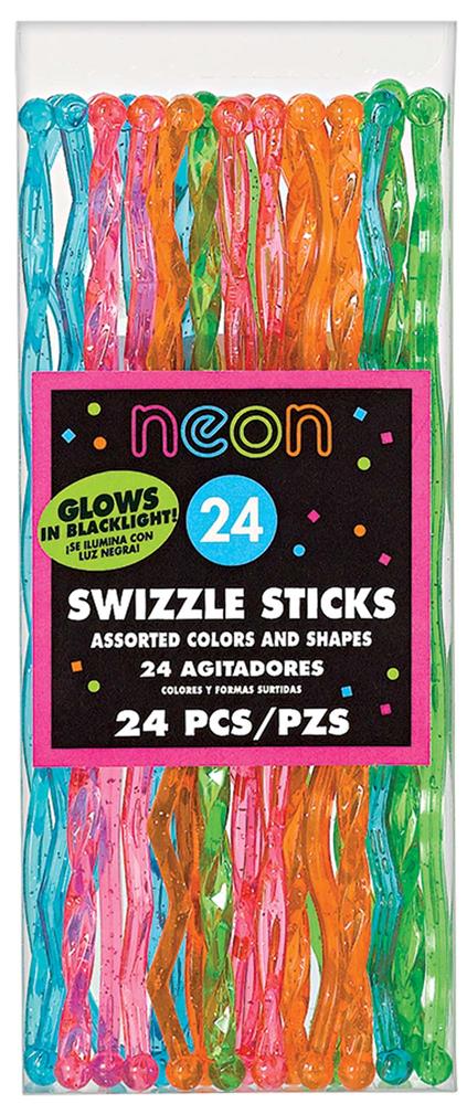 Neon Swzzle Stick 24ct