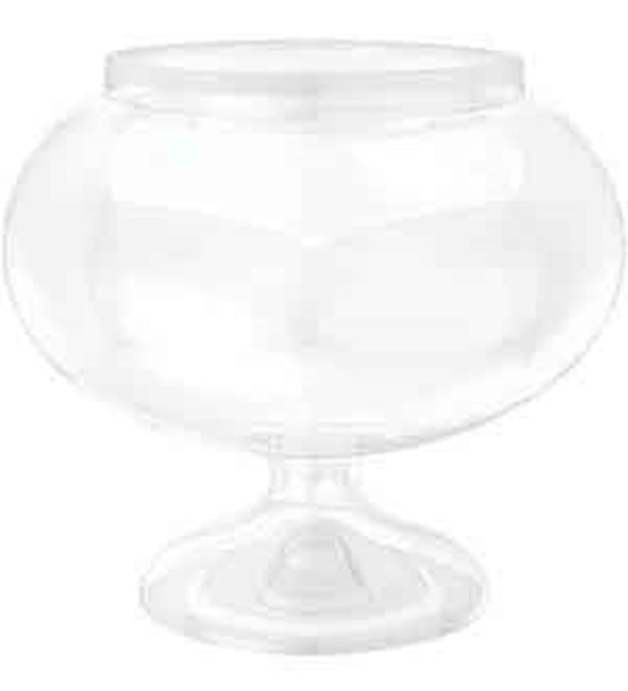 Short Pedestal Round Jar Plastic