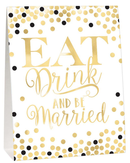 Kit de decoración de buffet para bodas Be Married