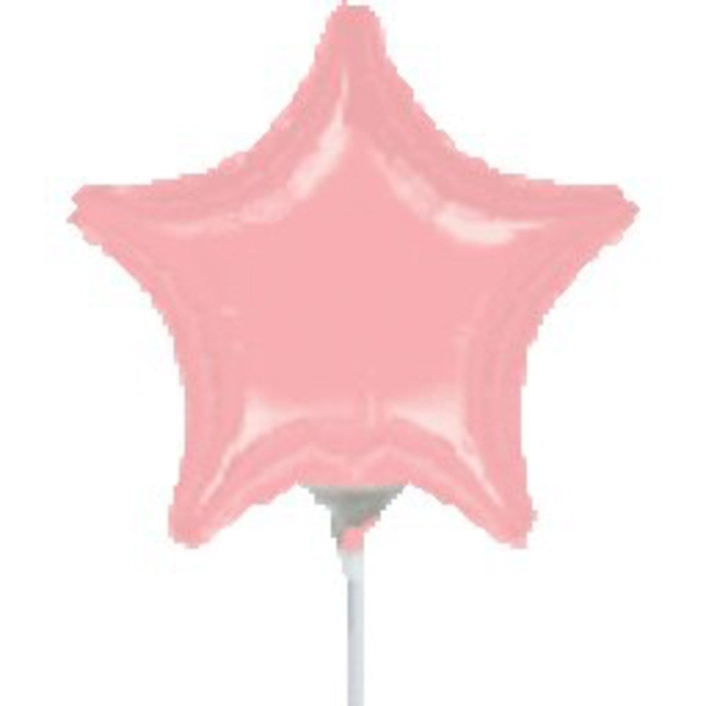 Pastel Pink 9in Star FLAT