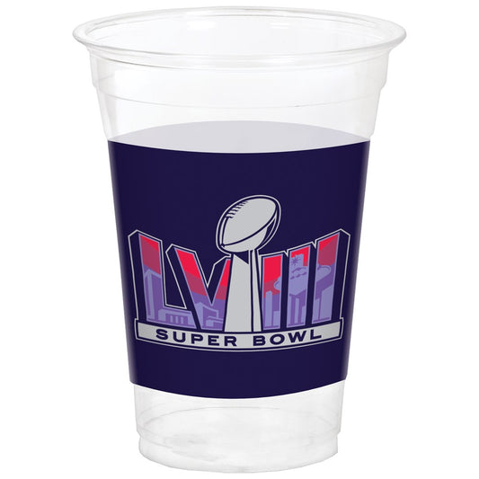 Cup Plastic 16oz Super Bowl LVIII
