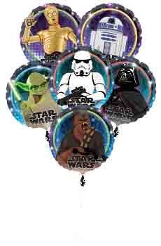 Anagram Star Wars Galaxy Foil Balloon Bouquet 5ct