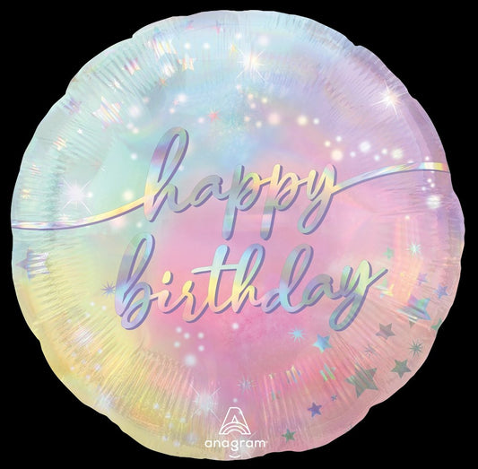 Anagram 18 inch Luminous Birthday Foil Balloon 1ct