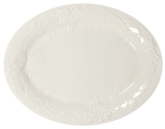 Cream Colored Oval Platter