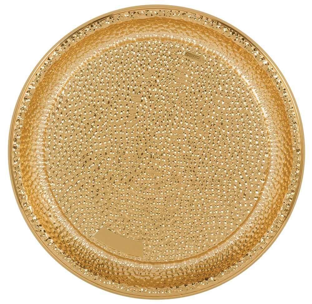 Hammered Tray 16in - Gold