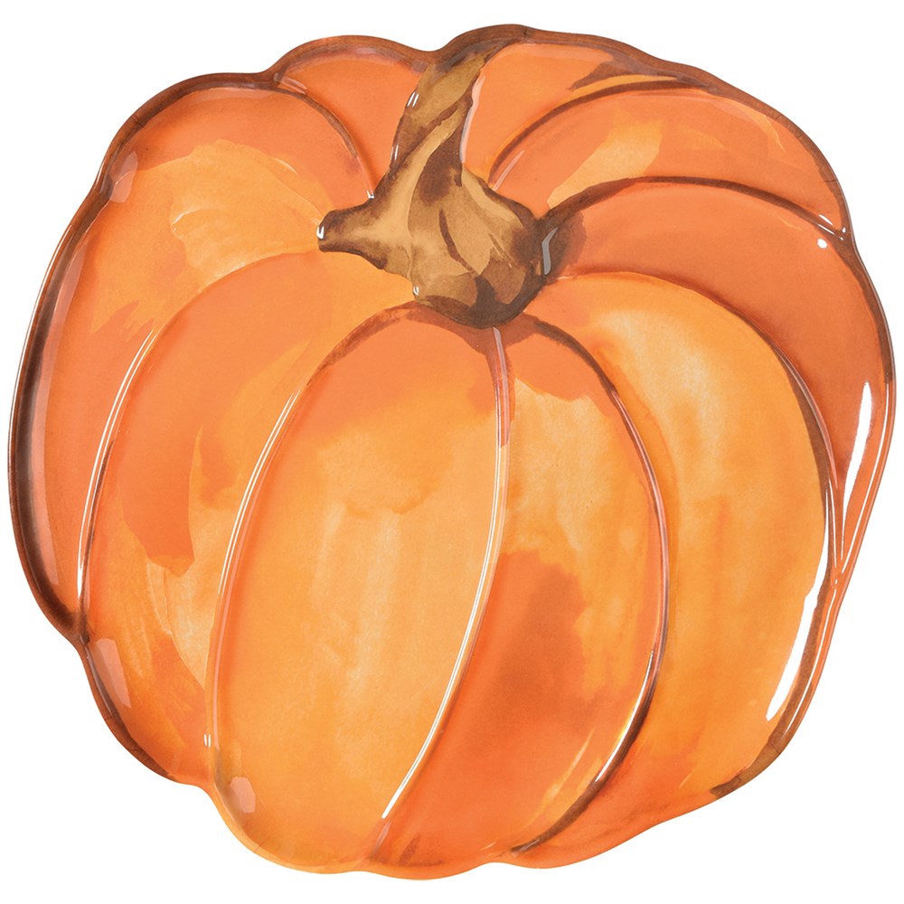Pumpkin Shaped Melamine Platter