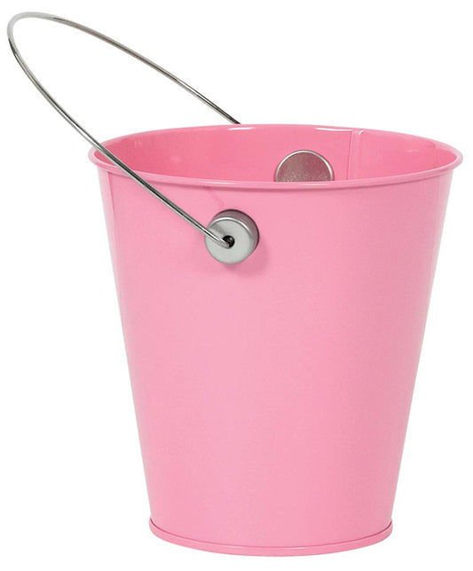 Metal Bucket New - Pink