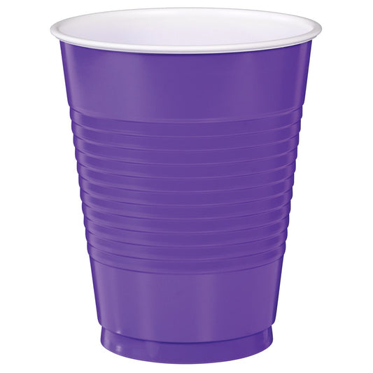 New Purple Plastic Cup 16oz 50ct