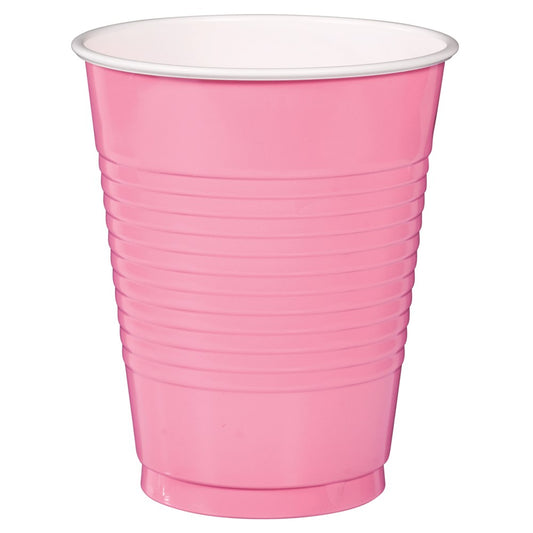 New Pink Plastic Cup 16oz 50ct