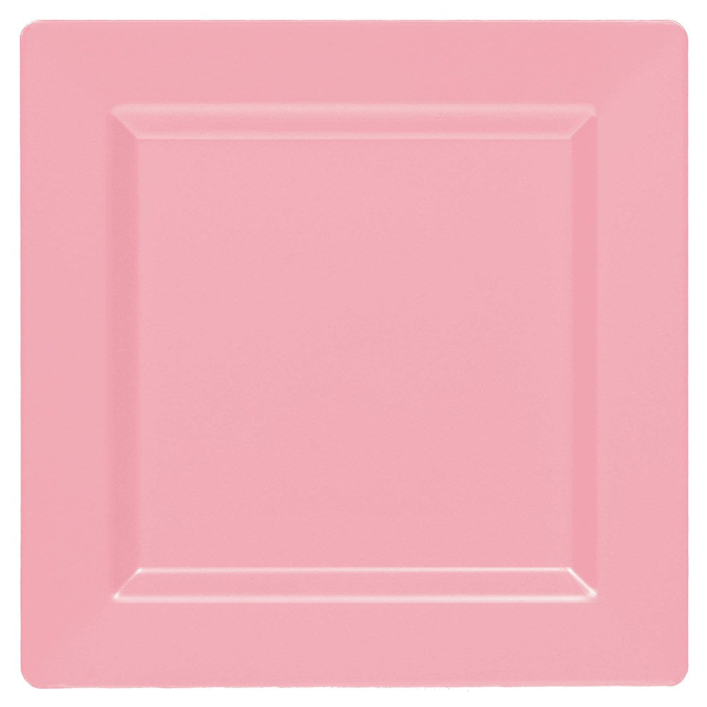 New Pink Plate Square 10in 10ct