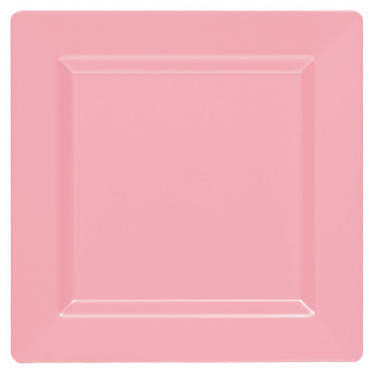 New Pink Plate Square 10in 10ct