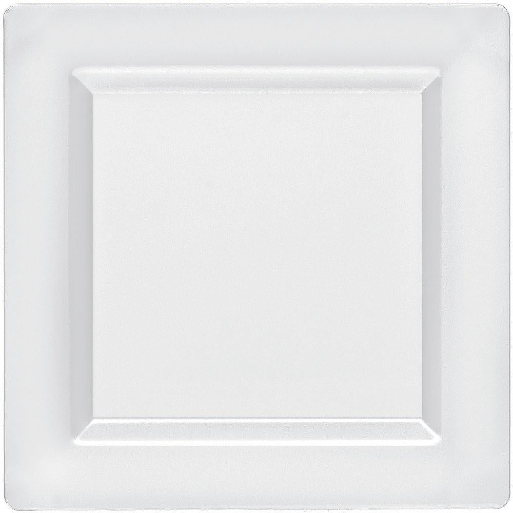 Clear Plate Square 10in 10ct