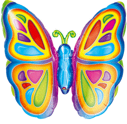 Globo Brillante Mariposa 25