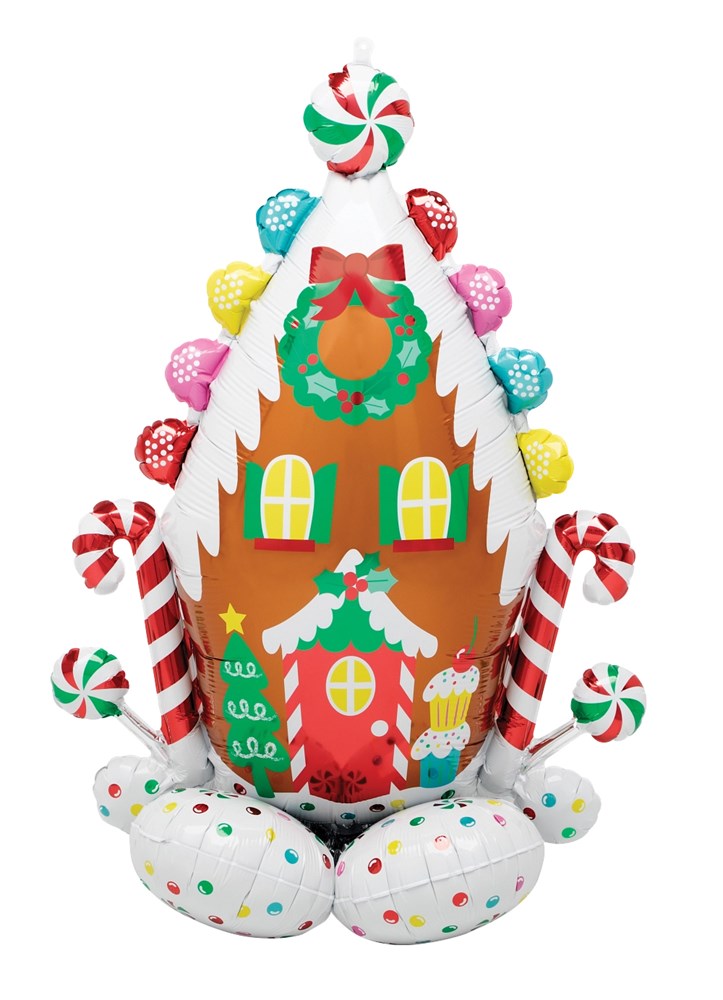 Anagram Christmas Gingerbread House 51 inch Foil Balloon 1ct
