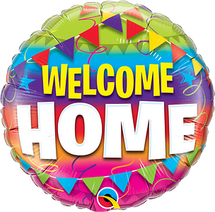 Qualatex 18 Inch Welcome Home Pennants Foil Balloon 1ct