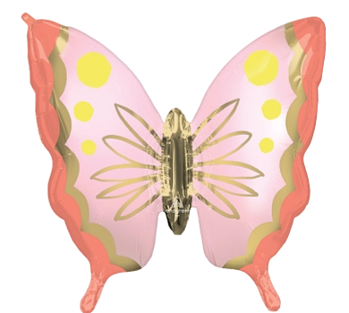 Anagram 30 inch Soulful Butterfly Shape Foil Balloon 1ct