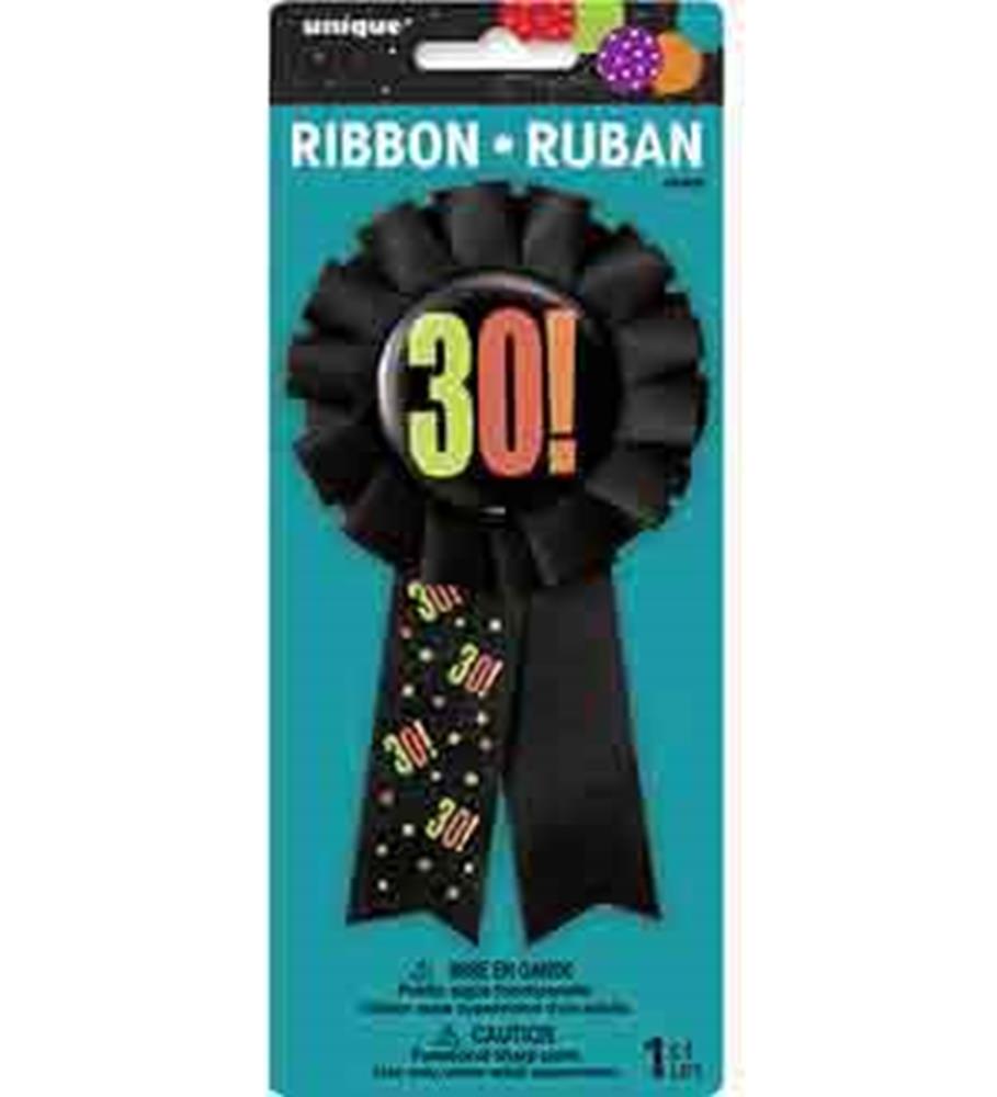 Birthday Cheer Award Ribbon - 30th