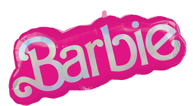 Anagram Barbie The Moviie Shaped Logo 32 inch Foil Balloon 1ct
