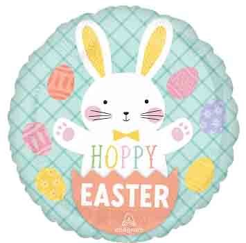 Anagram Hoppy Easter Bunny 17 inch Foil Balloon 1ct