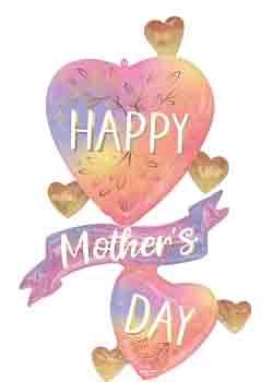 Anagram Botanical Traces Happy Mothers Day 49 inch Foil Balloon 1ct