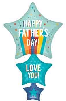 Anagram Happy Fathers Day 42 inch Foil Balloon 1ct