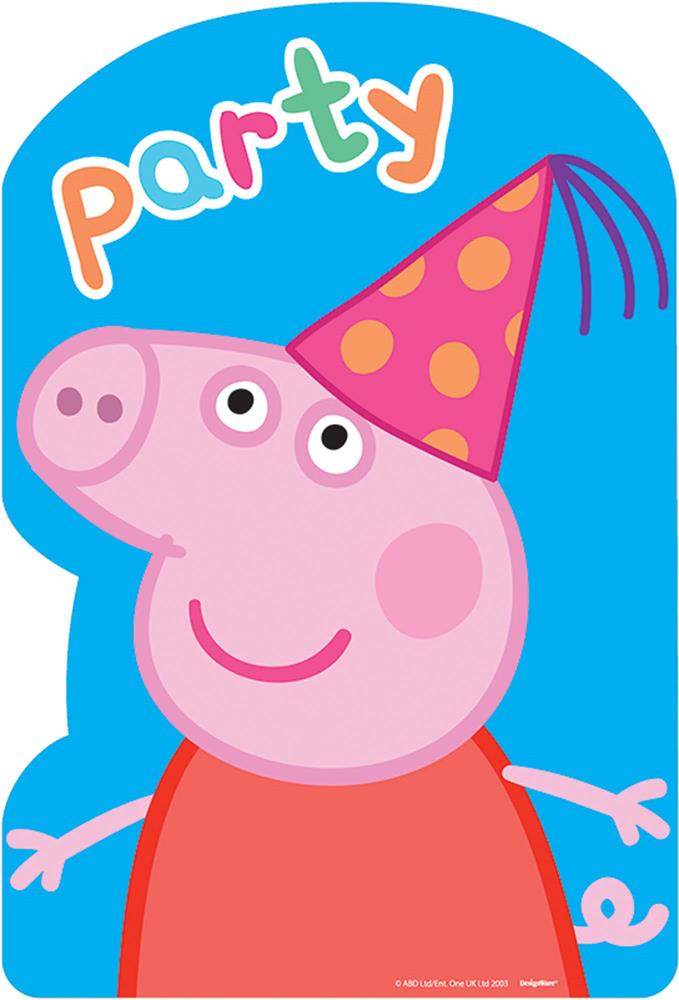Peppa Pig Invitación 8ct