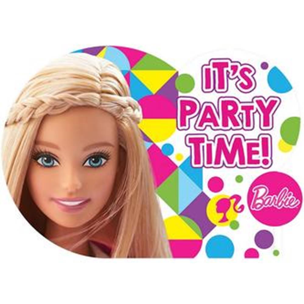 Barbie Sparkle Invitation 8ct