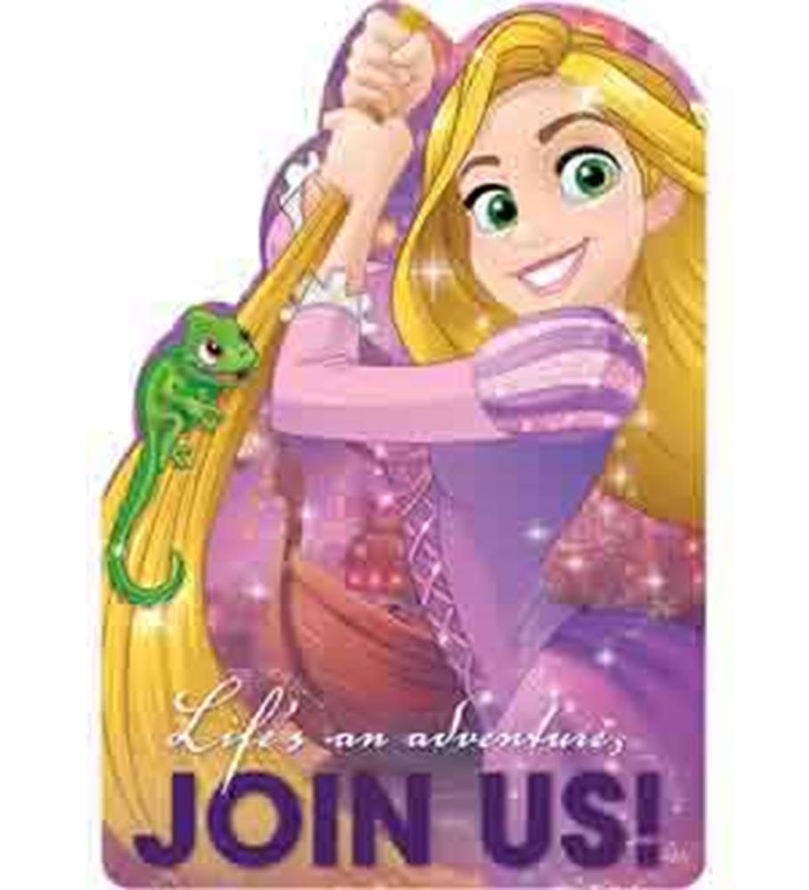 Disney Rapunzel Dream Big Invitación 8ct